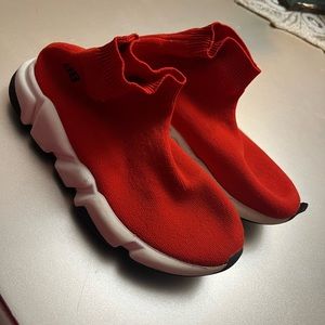 Red unisex kids Balenciaga red